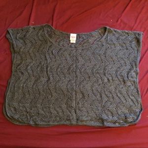 Mossimo cropped poncho